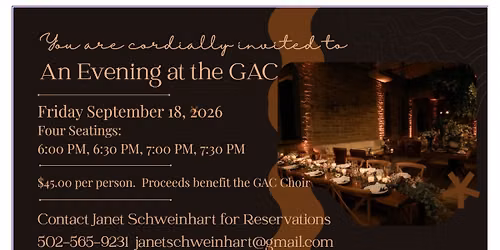 An Evening at the GAC