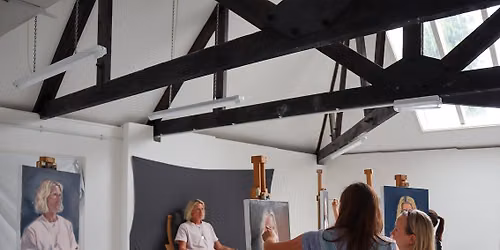 Portrait oil painting from life, with Emily Roberts