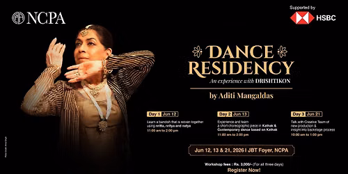 NCPA Dance Residency by Aditi Mangaldas