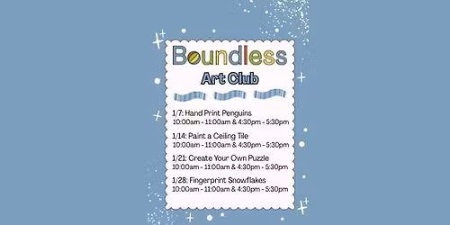 Art Club - Fingerprint Snowflakes