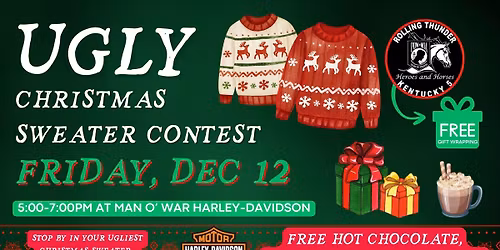 Ugly Christmas Sweater Contest & Holiday Party! 