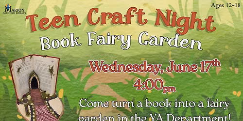 Teen Craft: Book Fairy Garden