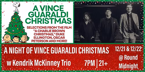 A Night of Vince Guaraldi Christmas w Kendrik McKinney Jazz Trio
