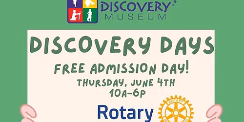 DISCOVERY DAYS; FREE DAY OF PLAY! 