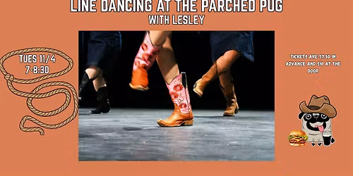 Line Dancing with Lesley At The Parched Pug