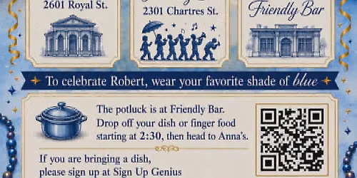 Robert Grisham Memorial, Second Line & Celebration of Life