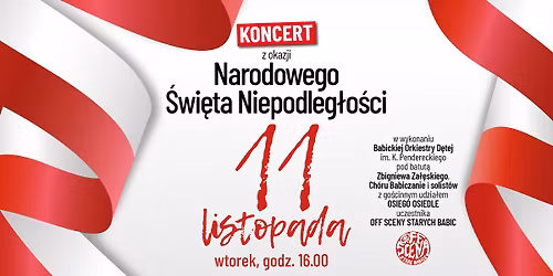 KONCERT z okazji Narodowego \u015awi\u0119ta Niepodleg\u0142o\u015bci