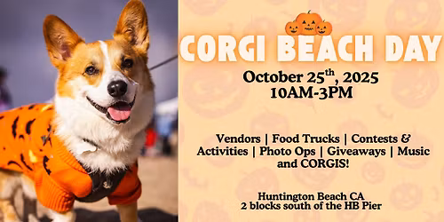 Fall 2025 Corgi Beach Day- HALLOWEEN EDITION!