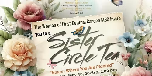 Women\u2019s Tea \u201cBloom Where You Are Planted\u201d