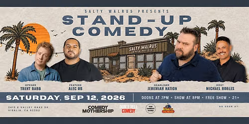 Salty Walrus Comedy Night - FREE ENTRY