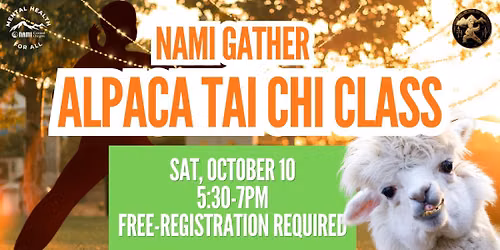 NAMI Gather: Sunset Alpaca Tai Chi Class