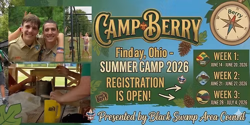 2026 Scouts BSA Resident Camp at Camp Berry