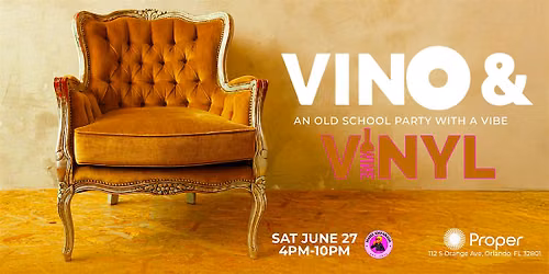Vino & Vinyl - An Old School Party with a Vibe