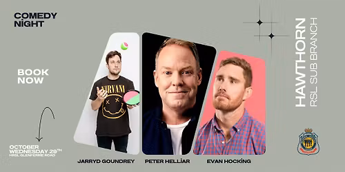 Hawthorn RSL comedy night featuring Peter Helliar