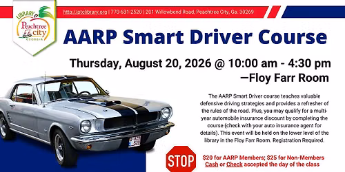 AARP Smart Driver Course - August 2026