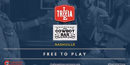 BiWeekly Live Trivia Nights at the Urban Cowboy - Nashville - Arcade Bldg.