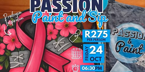 Passion Paint and Sip - Canvas of Courage
