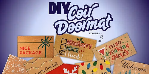 DIY Coir Doormat Craft Party at Walking Man Brewing