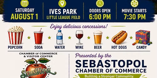 Sebastopol FREE Summer Movie Night