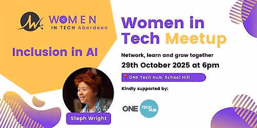 Inclusion in AI - Evening with Steph Wright
