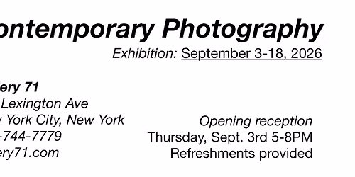 Exhibition: Contemporary Art at Gallery 71