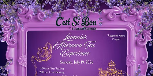 Lavender Afternoon Tea Experience at C\u2019est Si Bon
