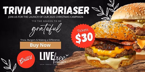 Grill'd Trivia Fundraiser - OCTOBER 2025