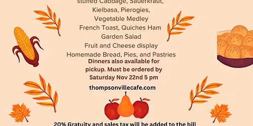 Thanksgiving buffet all you can eat