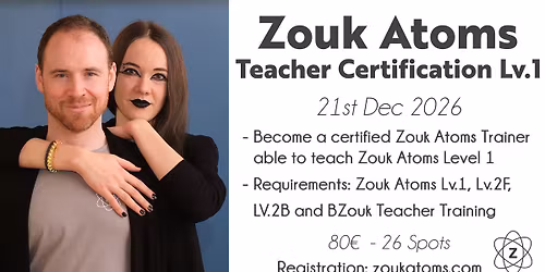 Zouk Atoms Teacher Certification Level 1
