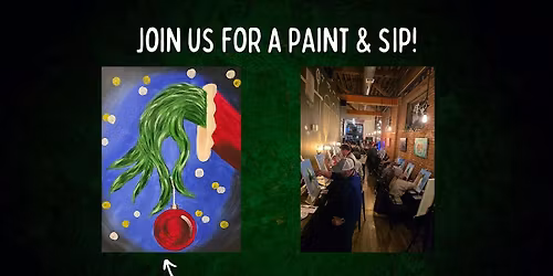 Paint & Sip - Grinch Hand - at Something Brewery!