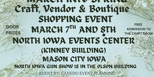 March Into Spring Craft, Vendors, Boutiques and More Shopping Event