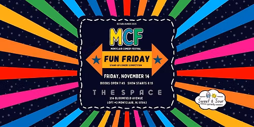 Montclair Comedy Festival - FUN Friday Stand-Up Comedy Competition Show