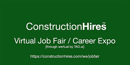 #ConstructionHires Virtual Job Fair \/ Career Expo Event #Denver