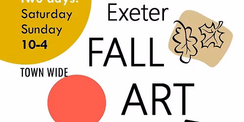 Exeter FALL ART TOUR, town-wide open studios