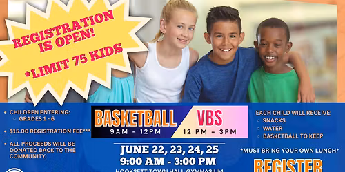 Basketball Camp\/VBS! REGISTRATION IS OPEN!