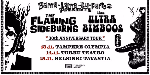 The Flaming Sideburns + Thee Ultra Bimboos \/ Olympia, Tampere
