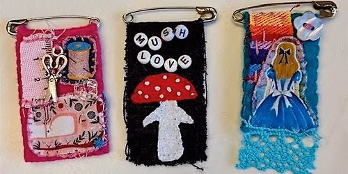 Slow Stitch a Pin Badge