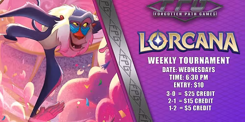 Disney Lorcana Wednesday Weekly Tournament