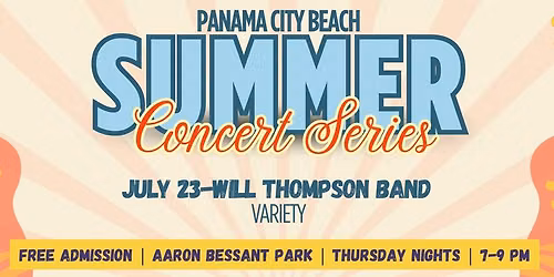 PCB Summer Concert Series | July 23-Will Thompson Band