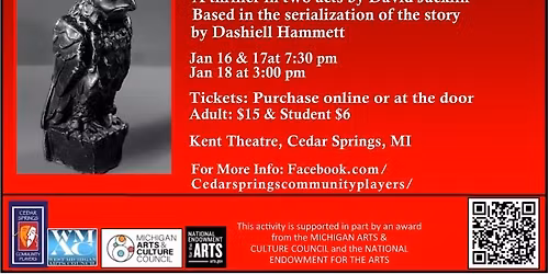 The Maltese Falcon - A Thriller in Two Acts by David Jacklin