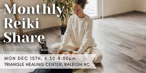 Raleigh Monthly Reiki Share