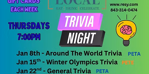 Thursday night Trivia Year Five: General Trivia