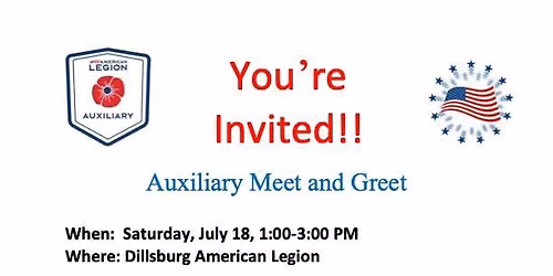 American Legion Auxiliary Unit 26 Meet and Greet
