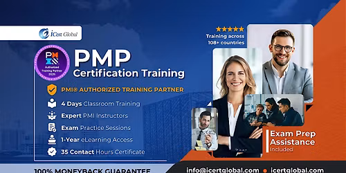PMP Certification Bootcamp | 4 Days to Get Certified in Montague, CA