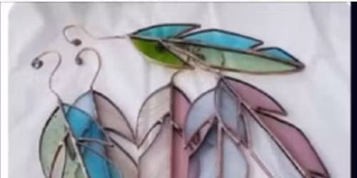 Stained glass feather workshop