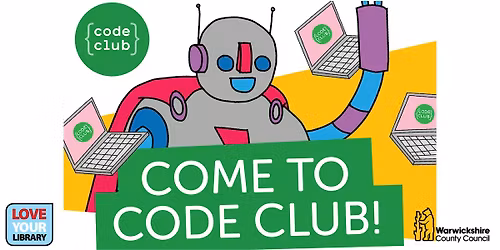 Code Club at Rugby Library 2025-26 school year