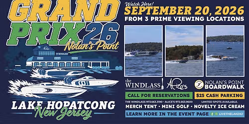 2026 Grand Prix Lake Hopatcong at Nolan\u2019s Point, New Jersey