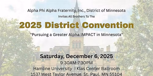 Alpha Minnesota District Convention