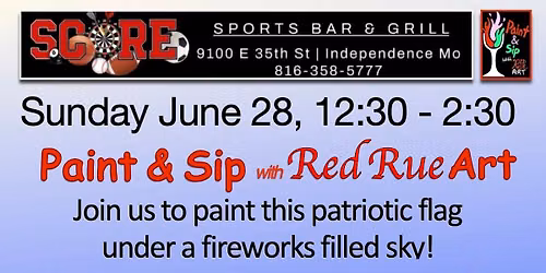 Paint & Sip with Red Rue Art