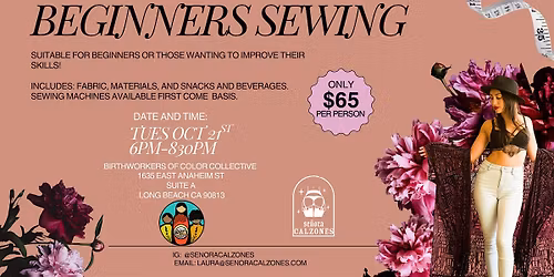 Oct Beginners Sewing Class: Kimonos